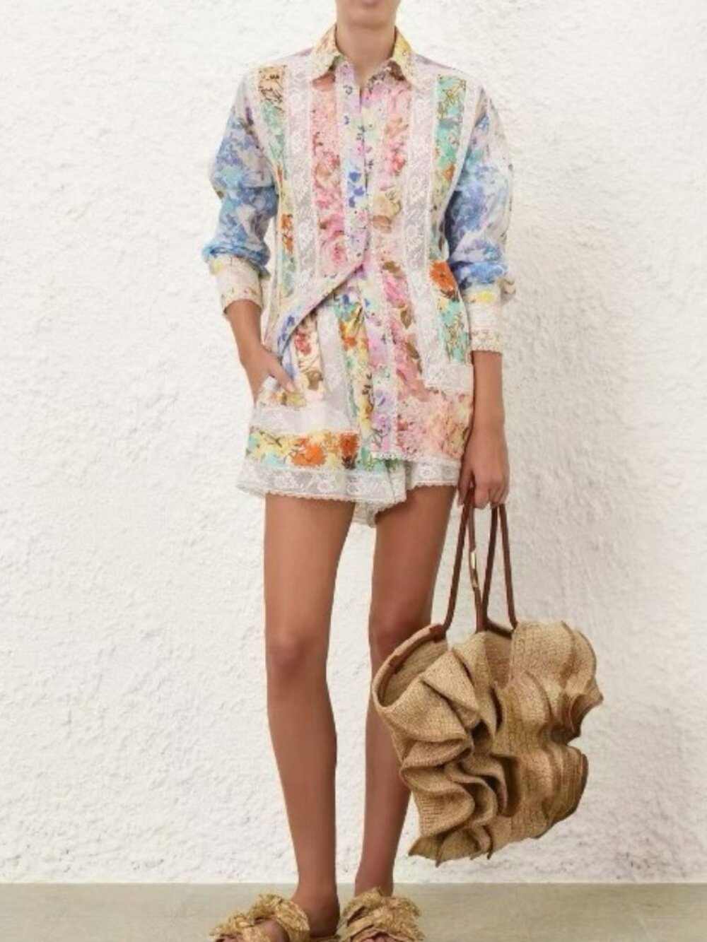 Zimmermann Floral Puff-Sleeve Two-piece set